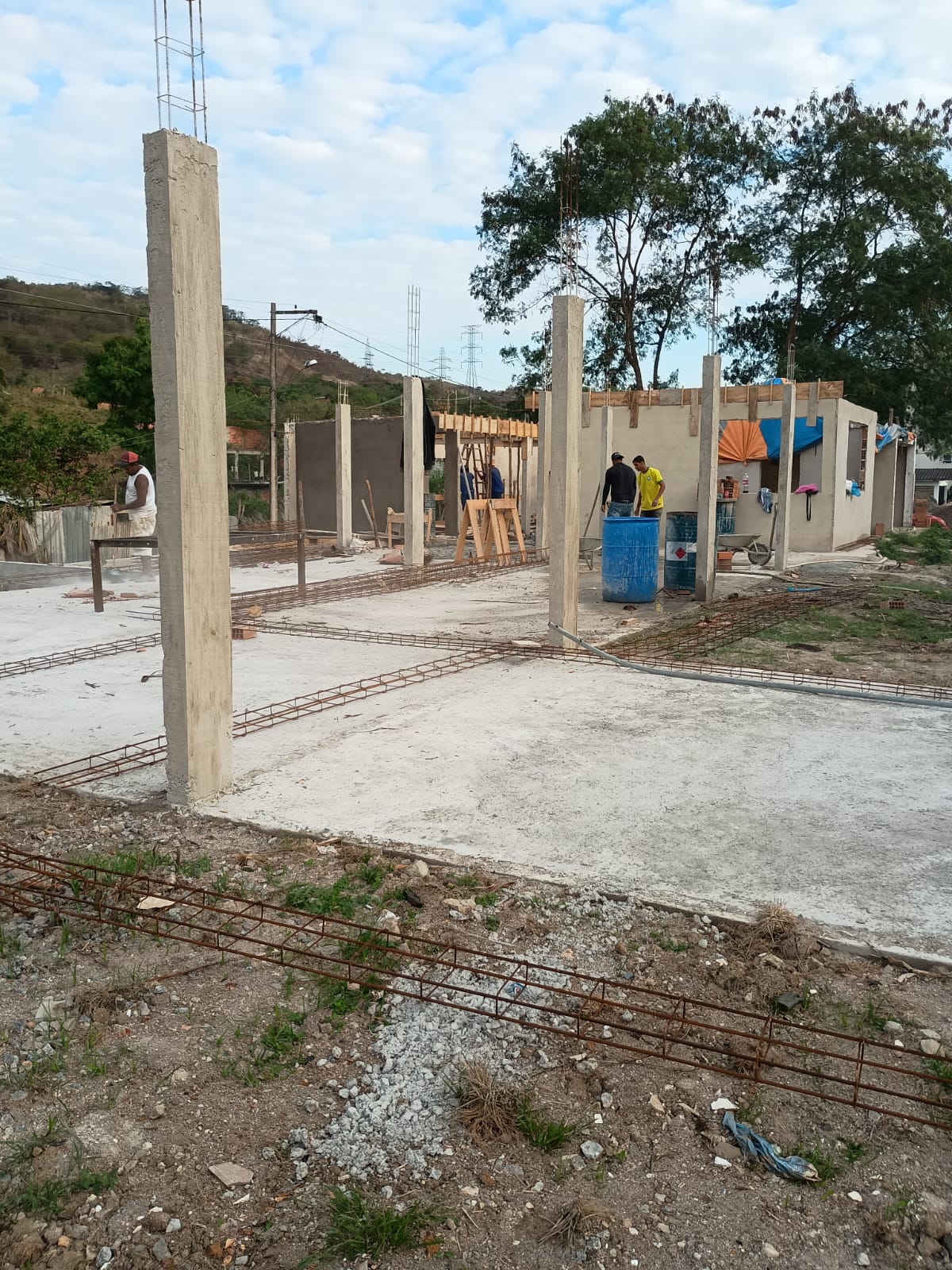 Estrutura em construção